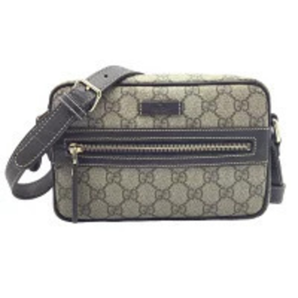 Gucci Supreme Crossbody GG Logo Beige Shoulder Bag Canvas - Picture 2 of 13